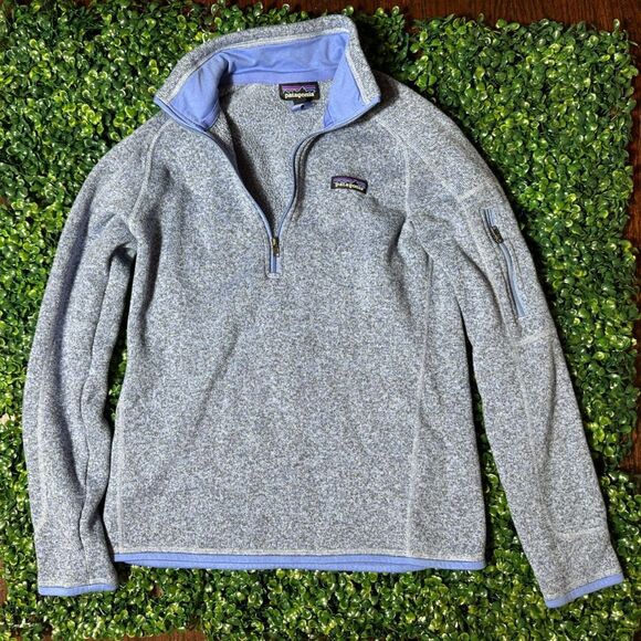 Patagonia Gray Better Sweater Quarter Zip Size Medium - Picture 1 of 3